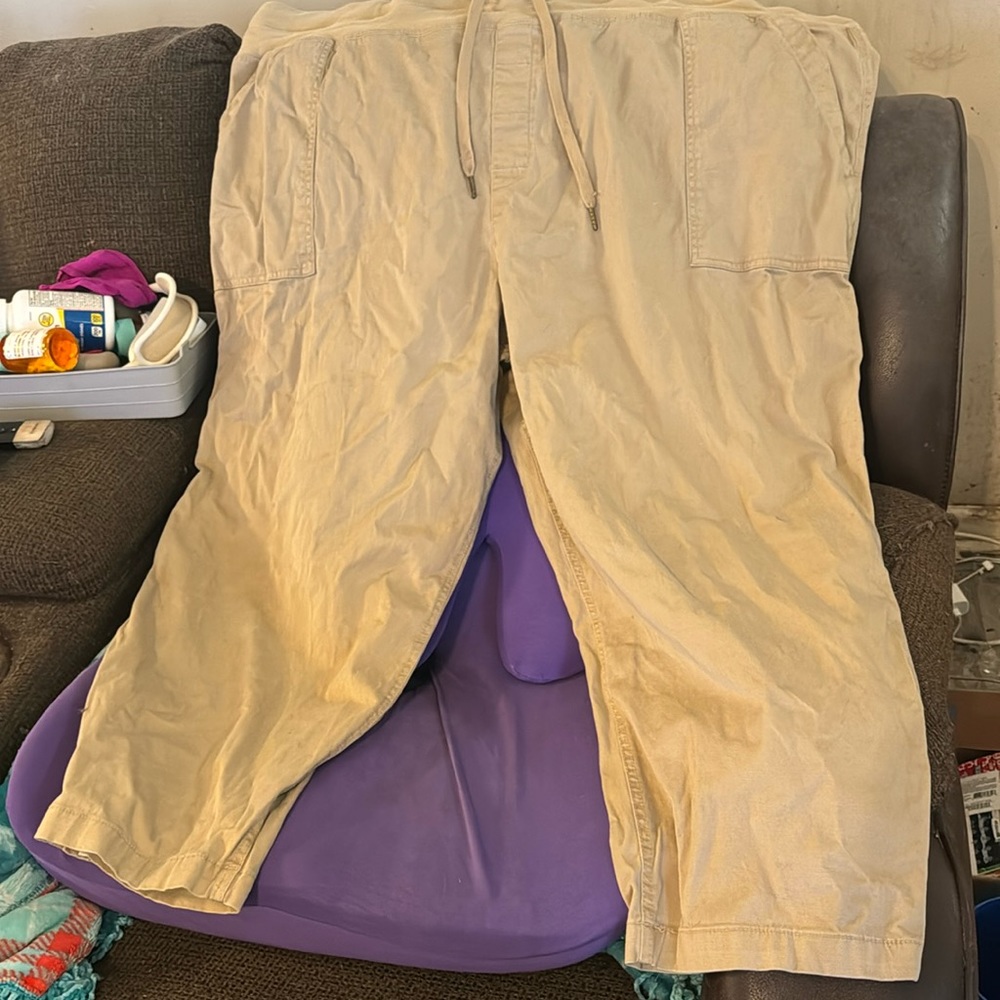 Terra and Skye brand khaki cargo pants (Size 5X 32W-34W)